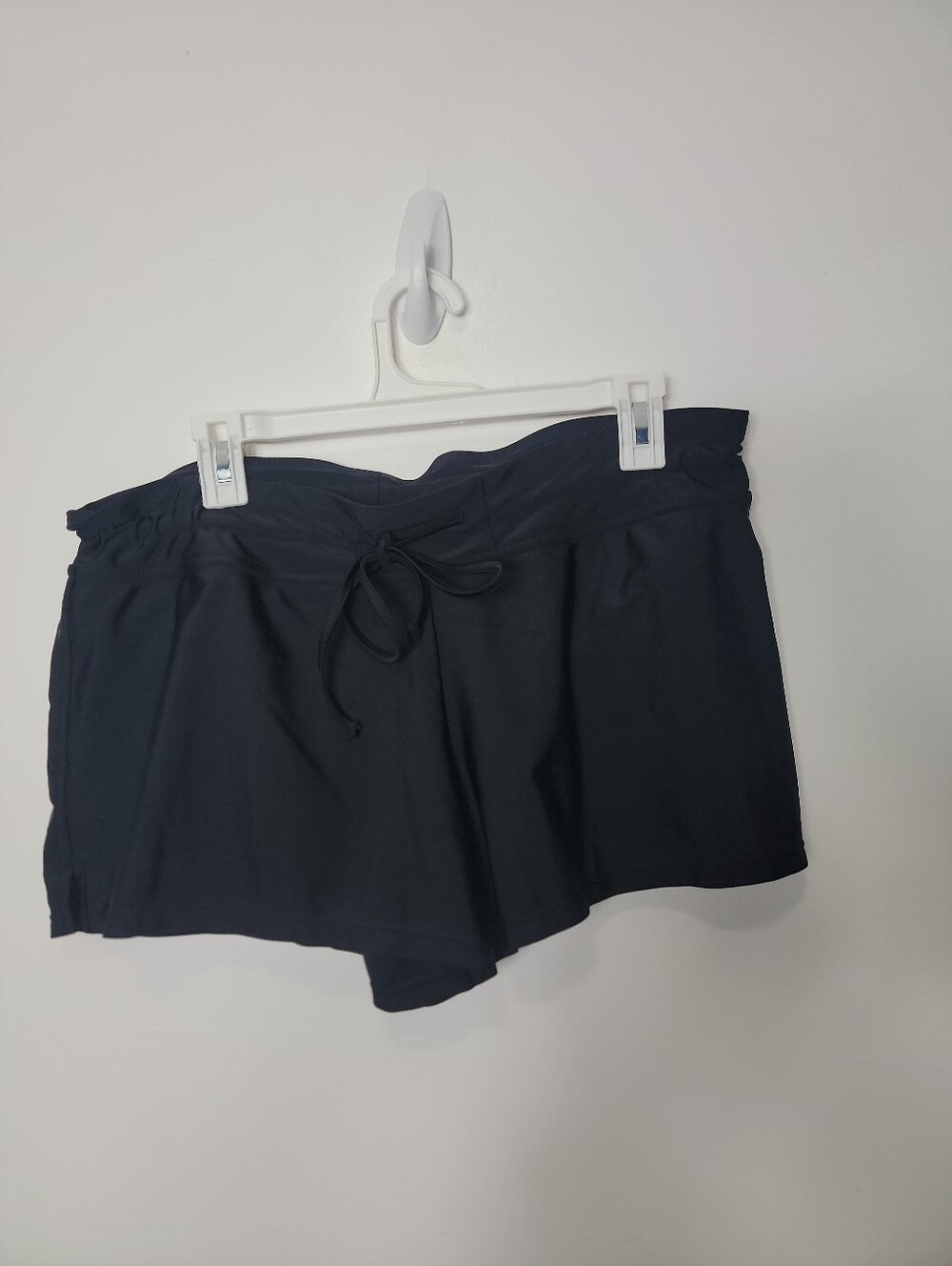 Kol Sol Women's Black Drawstring Swim Shorts, L
